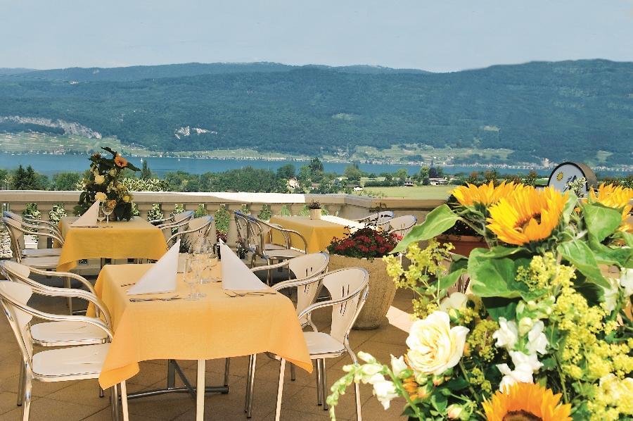 Restaurant-Hotel Seeblick Morigen Exterior photo