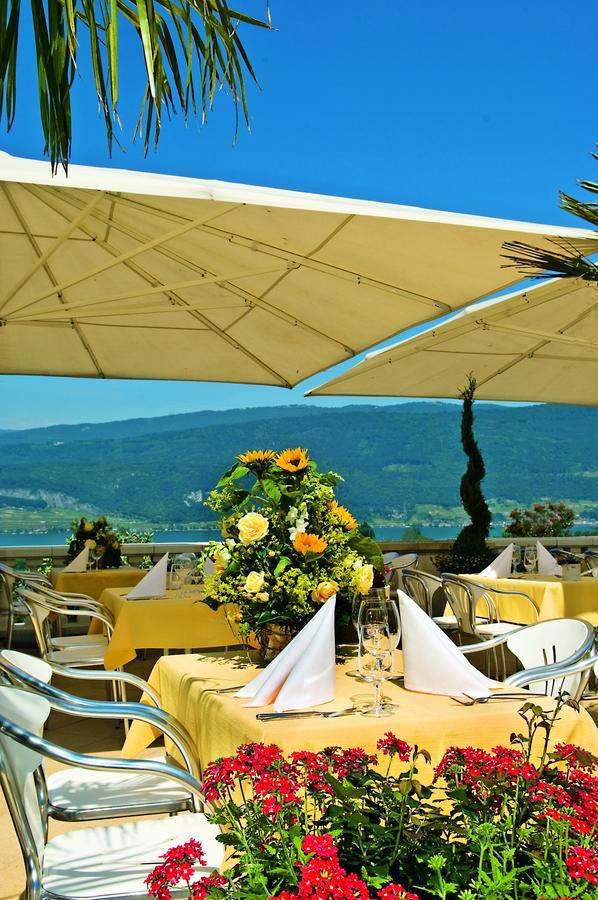Restaurant-Hotel Seeblick Morigen Exterior photo